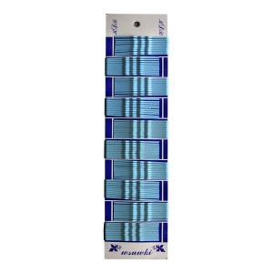 Wsuwki z kulką do włosów 60 mm Błękitne 100 szt