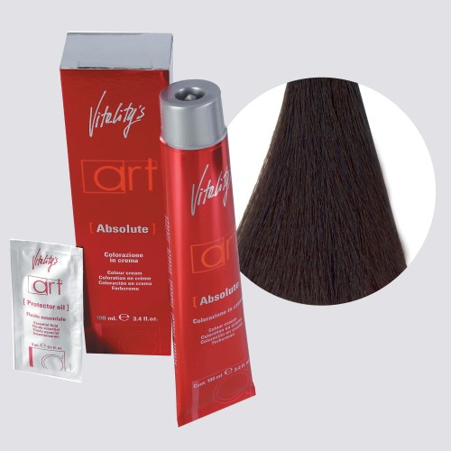 Farba do włosów Absolut 5/91 Popielato Kasztanowy Jasny Brąz Vitalitys 100 ml