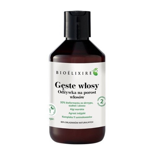 Bioelixire Gęste Włosy Wzmacniająca odżywka wegańska do włosów 300 ml