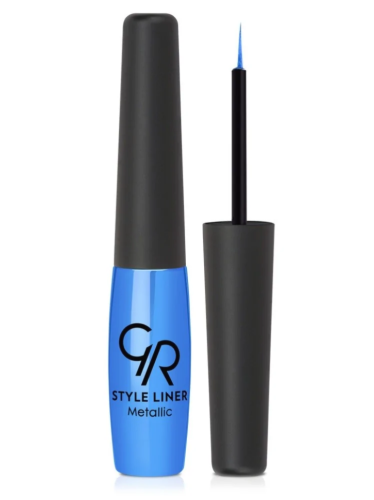 Golden Rose - STYLE LINER Metallic - Metaliczny tusz do kresek niebieski