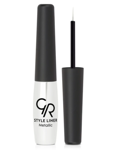 Golden Rose - STYLE LINER Metallic - Metaliczny tusz do kresek srebrny