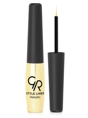 Golden Rose - STYLE LINER Metallic - Metaliczny tusz do kresek złoty
