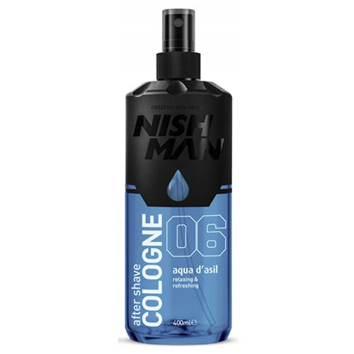NishMan Barber After Shave 06 Woda kolońska w sprayu Aqua D'asil 400 ml
