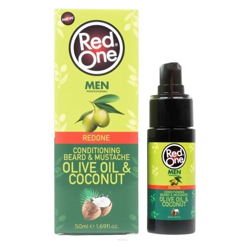 RedOne Beard Mustache Coconut Olive Olejek do brody z oliwą z oliwek i kokosem 50 ml