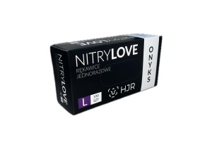 Onyks Rękawiczki nitrylowe jednorazowe czarne L 