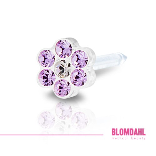 BLOMDAHL kolczyk przekłuciowy Daisy Violet/ Crystal 5 mm_12-0114-56-NEW.jpg