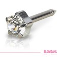 BLOMDAHL kolczyk przekłuciowy Tiffany Crystal Silver 5 mm