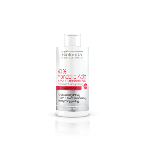 Bielenda Professional Eksfoliacja Kwasami AHA i PHA Profesjonalny peeling 40% Kwas Migdałowy + AHA + Kwas Laktobionowy, pH 1.6 - 150 g